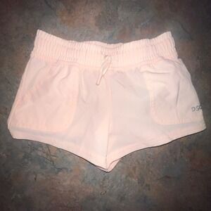 DSG Girls Light Pink Mid Rise Athletic Shorts, 2XS